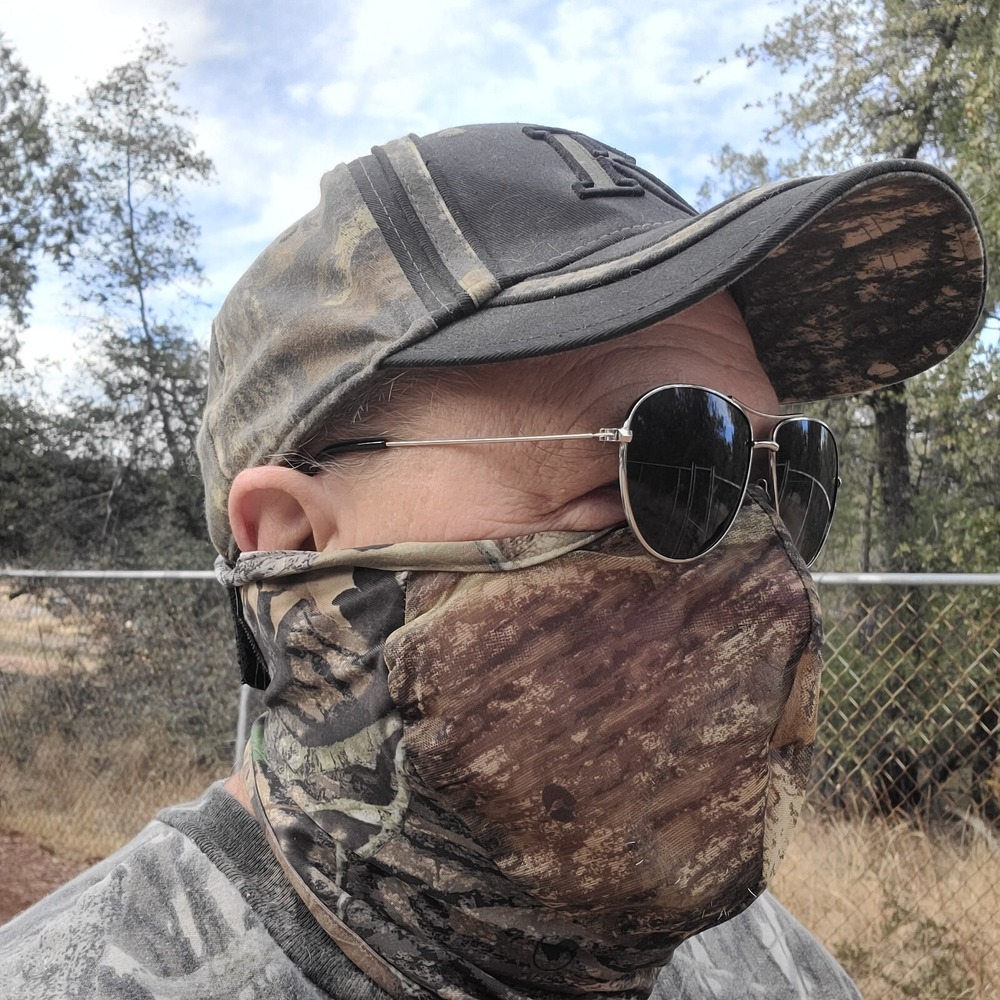 Mossy Oak Camo Facemask Wrap Around Camouflage